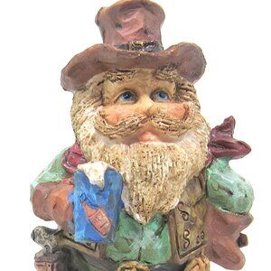 Cowboy Christmas Ornament 4in tall Star Beer 6 Shooter Fat Jolly
